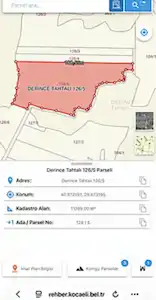 DERİNCE TAHTALI DA YATIRIMLIK 11,089 M2 TARLA