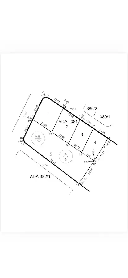 BARBAROS 4 KAT İMARLI %25 TABAN OTURUMLU ARSA