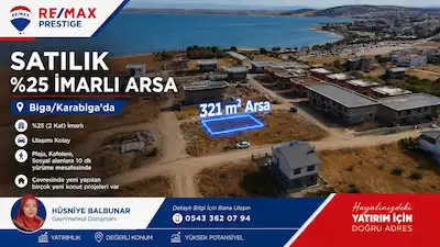KARABİGA ZEYTİNLİK MAH. / KALELER MEVKİİNDE DENİZE YÜRÜME MESAFESİNDE SATILIK ARSA