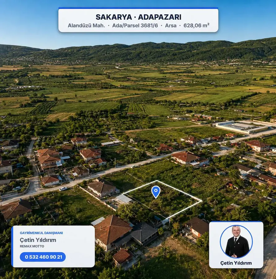 ALANDÜZÜ MEVKII/SATILIK -KAT KARŞILIĞI ARSA REMAX MOTTO ÇETIN YILDIRIM