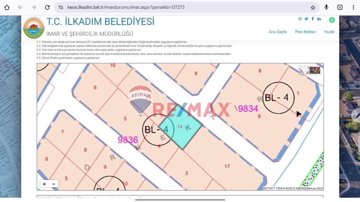 BARIŞ BULVARINA 2. PARSEL SATILIK 4 KATA İMARLI ARSA