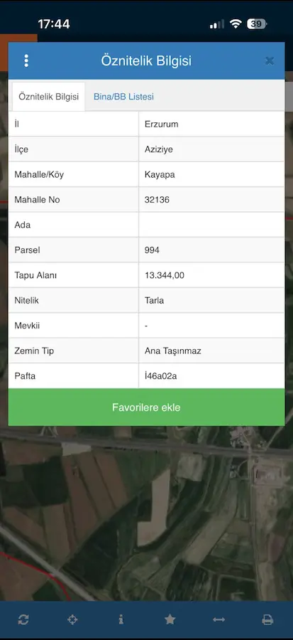 REMAX ARTIS'DEN KAYAPA'DA SATILIK TARLA