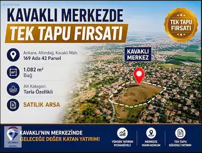 KAVAKLI'NIN MERKEZİNDE GELECEĞE DEĞER KATAN YATIRIM *TEK TAPU*