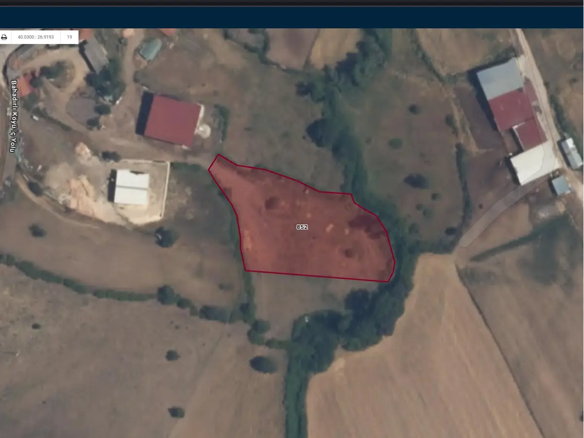 ÇANAKKALE ÇAN BAHADIRLI AVANTAJLI SATILIK 3450M2 TARLA