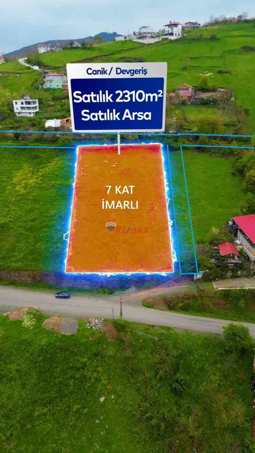 REMAX KUZEY’DEN CANİK DEVGERİŞ’TE DENİZ MANZARALI SATILIK ARSA
