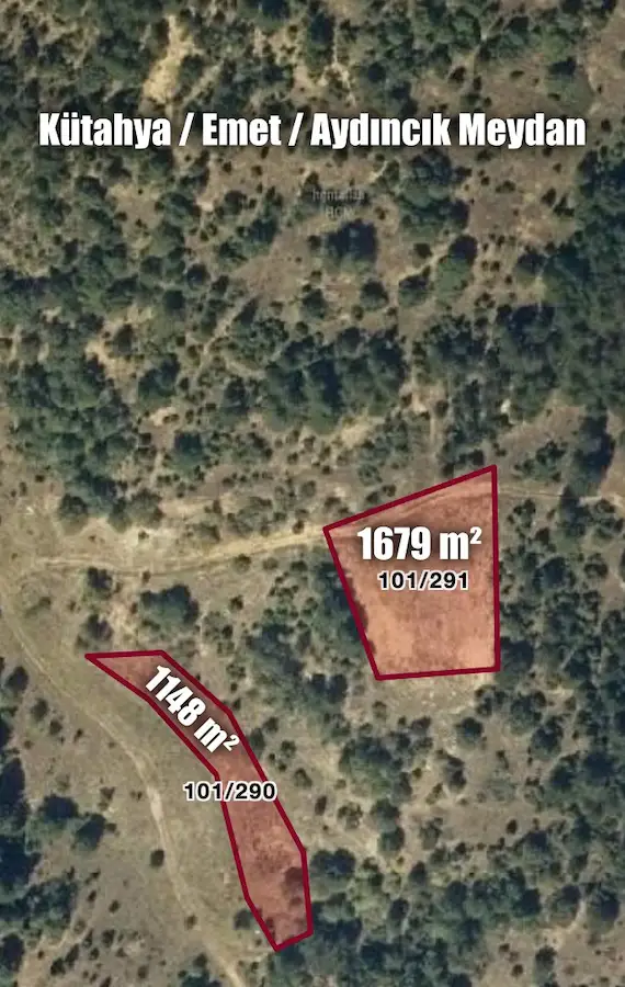 REMAX MEYDAN KÜTAHYA EMET SATILIK 2 ADET ARAZİ
