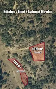 REMAX MEYDAN KÜTAHYA EMET SATILIK 2 ADET ARAZİ