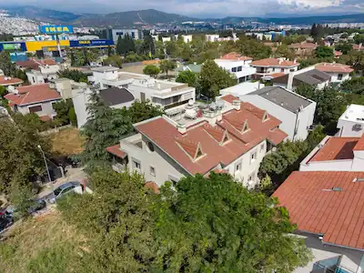 FORUM BORNOVA KARŞINDA NET KULLANIM ALANI 774M² 4 KATLI SATILIK İKIZ VILLA (FOURLEKS)