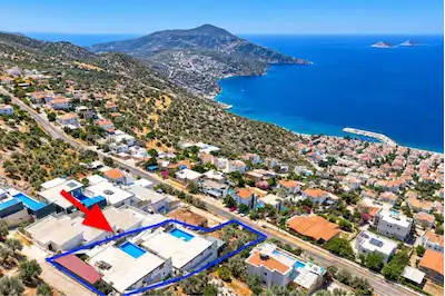 3 ADET VİLLA  HEMDE BU FİYATA !!! KALKAN DENİZ MANZARALI KUPON VİLLA