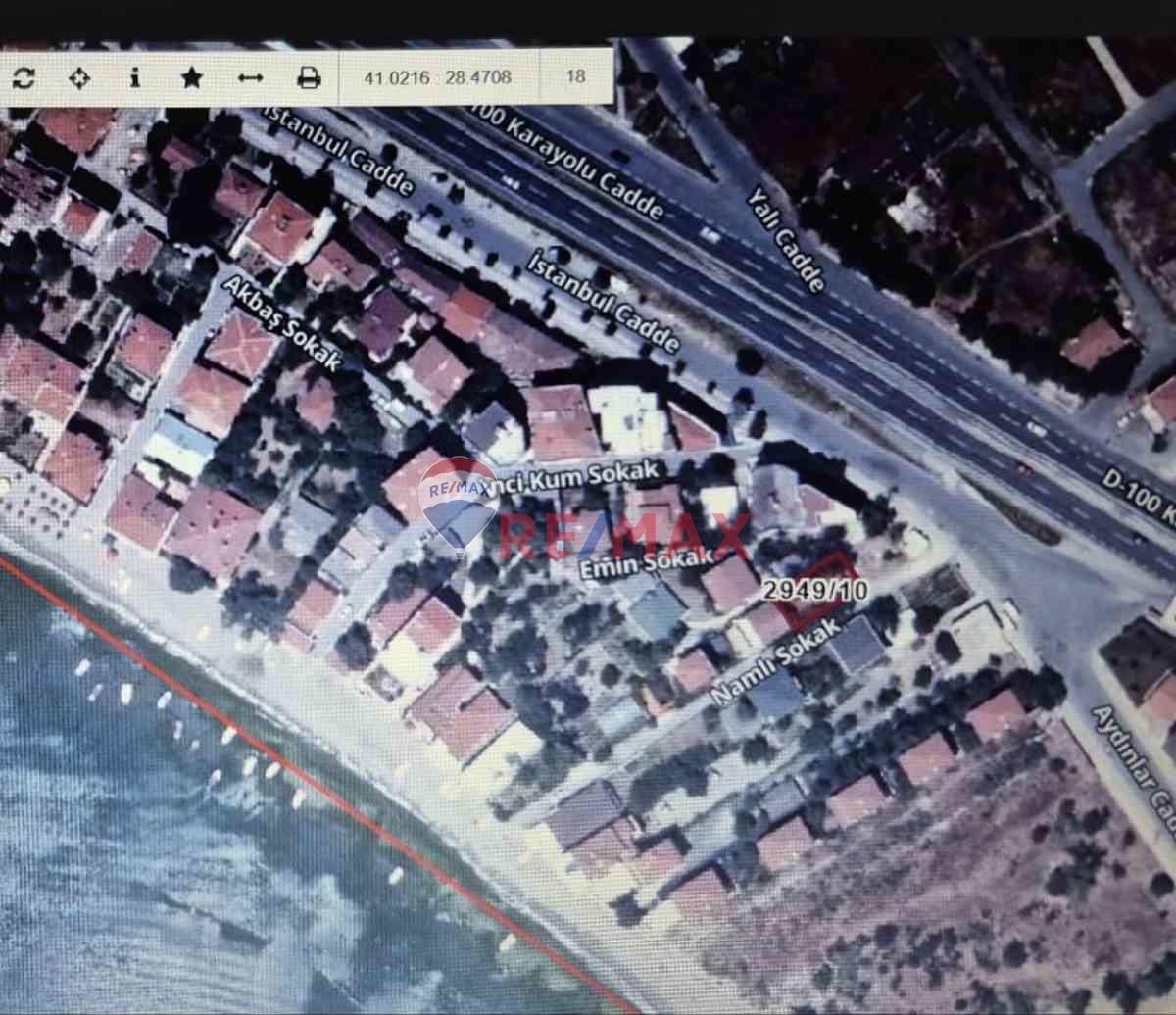 KUMBURGAZ'DA DENİZE 100METRE, D100 KARAYOLUNA 60METRE 200M2 ARSA