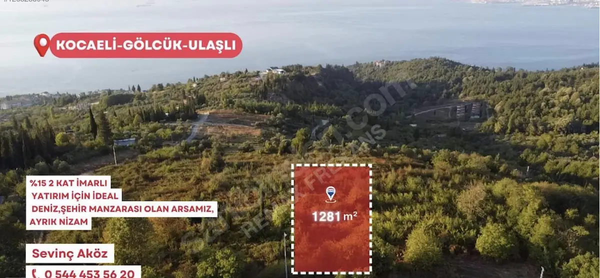 REMAX FREKANS'TAN ULAŞLI'DA DENİZ MANZARALI KONUT İMARLI ARSA