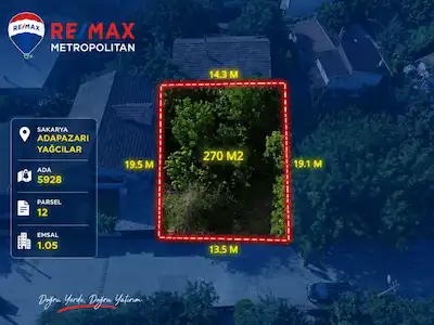 YAĞCILAR'DA SATILIK 270 M2 ARSA I RESMİ İMAR DURUMU ALINMIŞ I