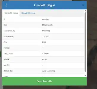 ANTALYA DÖŞEMEALTI MELLİDAĞ İMARLI YATIRIMLIK MÜSTAKİL ARSA