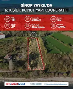 REMAX NİDA DAN SİNOP YAYKIL DA DENİZE SIFIR KOOP HİSSESİ