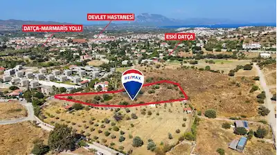 DATÇA MERKEZDE YATIRIM DEĞERİ YÜKSEK SATILIK TARLA
