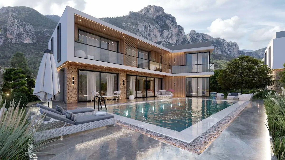 GİRNE KARAMAN KÖYÜ’NDE 2026 SIFIR, 550 M² BRÜT 5+2 LÜKS VİLLA | KREDİ UYGUN