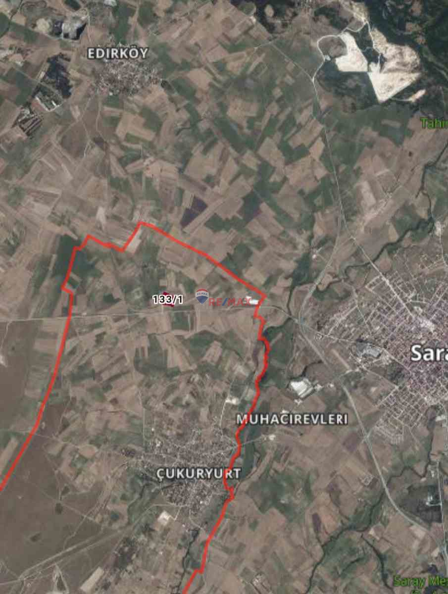 TEKİRDAĞ SARAY ÇUKURYURT MAHALLESİNDE SATILIK TARLA