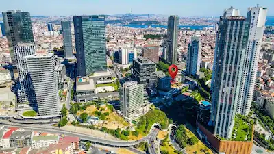 BOMONTİ ADA HİLTON KARŞISINDA SORUNSUZ TİCARİ ARSA