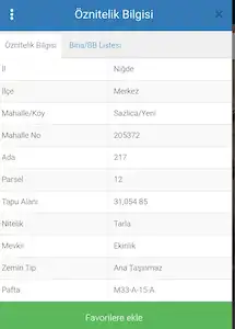 NİĞDE MERKEZ SAZLICADA SATILIK TARLA