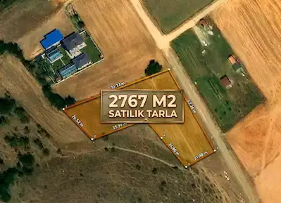 ÇORUM MERKEZ KUŞSARAY KÖYÜ 2767 M² MÜSTAKİL TAPULU SATILIK TARLA