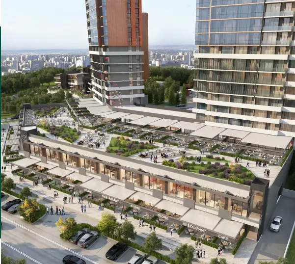 KORU BEYTEPE PROJESINDEN RESTORAN KATINDA 220 M2 SATILIK DÜKKAN