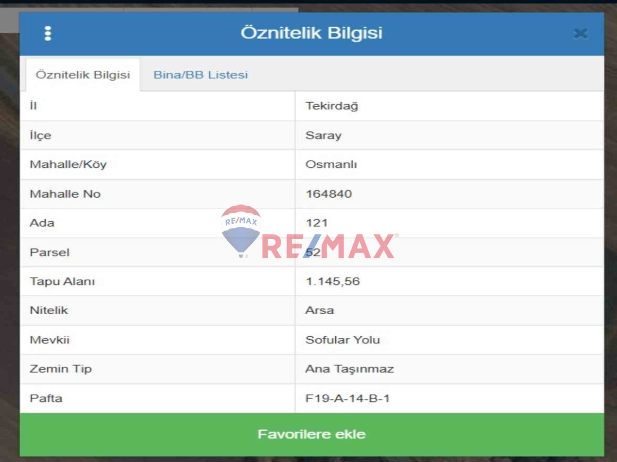 TEKİRDAĞ SARAY OSMANLI KÖYÜ SATILIK ARSA