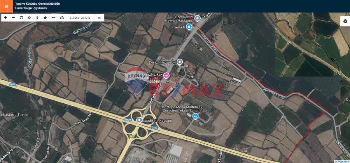 REMAX MODEL’DEN PAMUKKALE YOLU ÜZERİNDE 5 KAT İMARLI EMSAL 2 SATILIK ARSA