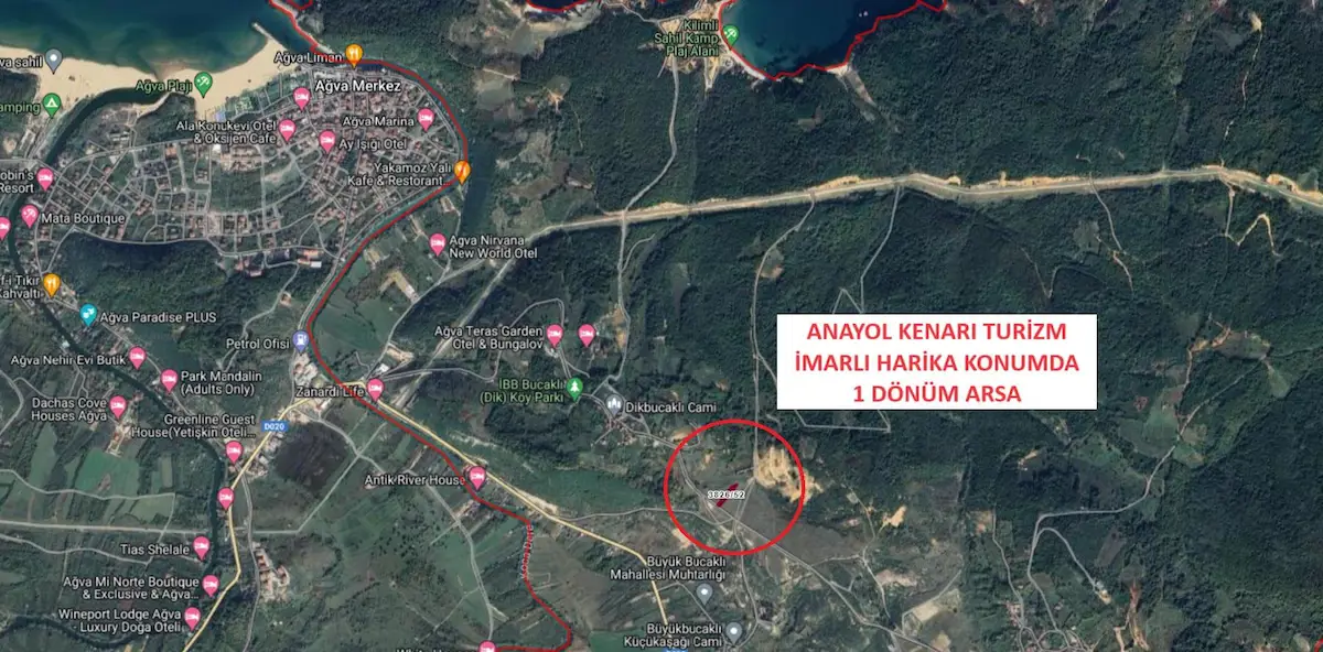 YASİN KURTULUŞ*ŞILE BUCAKLI'DA DENİZ MANZARA TURİZM İMARLI ARSA