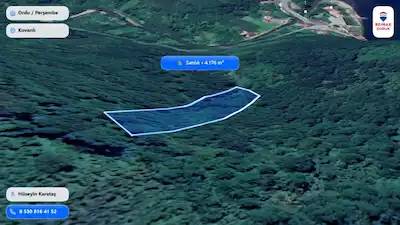 PERŞEMBE KOVANLIK’TA 4.176 M² | VADİ MANZALI |  200 M² YAPI İMKÂNI