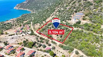 DATÇA MURDALA KOYUNDA FULL DENİZ MANZARALI İMARLI ARSA