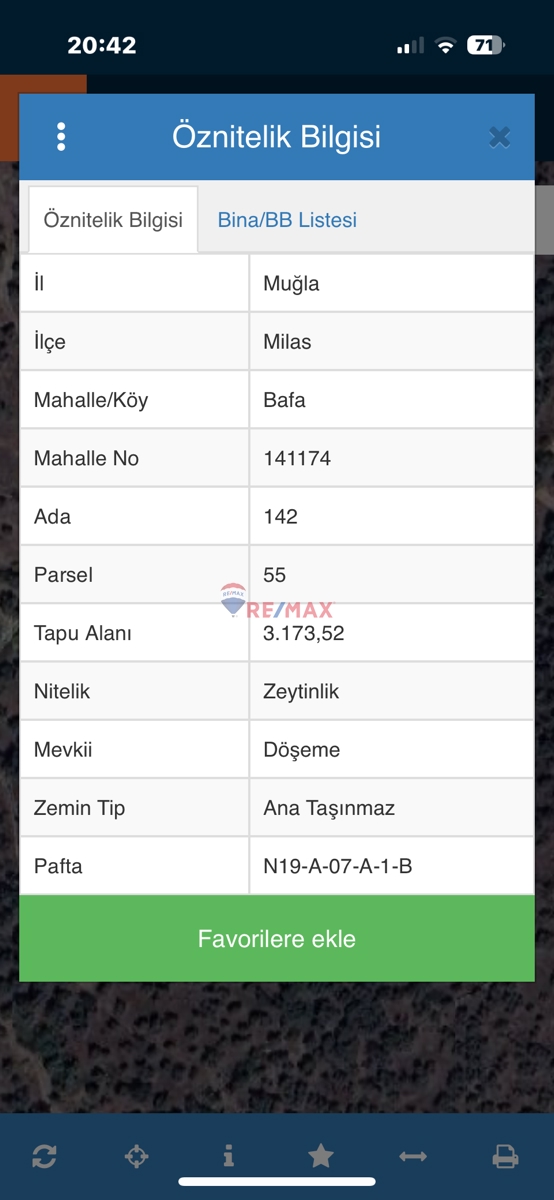 MİLAS BAFA’DA SATILIK YATIRIMLIK ZEYTİNLİK