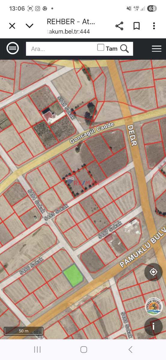 PAMUKLI BLV. CEPHE KAT KARŞILIĞI YADA SATILIK 4963M2 EMSAL 1.5