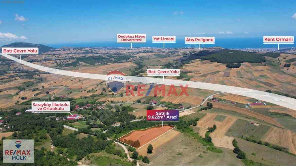 ATAKUM SARAYKÖY'DE SATILIK 9622 M² TARLA