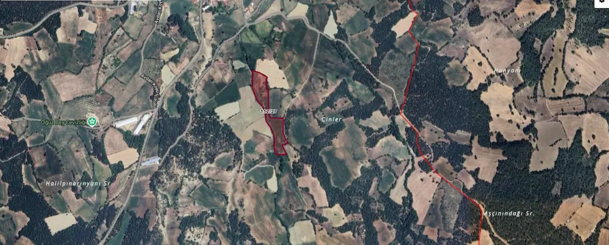 SAKARYA AVDAN MAHALLESI’NDE YOL CEPHELI 19.481,91 DÖNÜM MÜSTAKIL TAPULU TARLA
