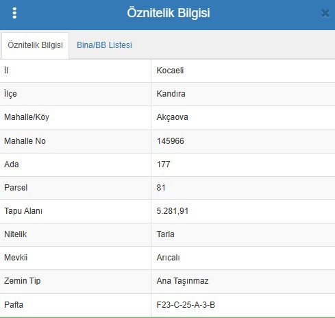 REMAX ÇARŞI'DAN KANDIRA AKÇAOVADA 5282 M2 TARLA