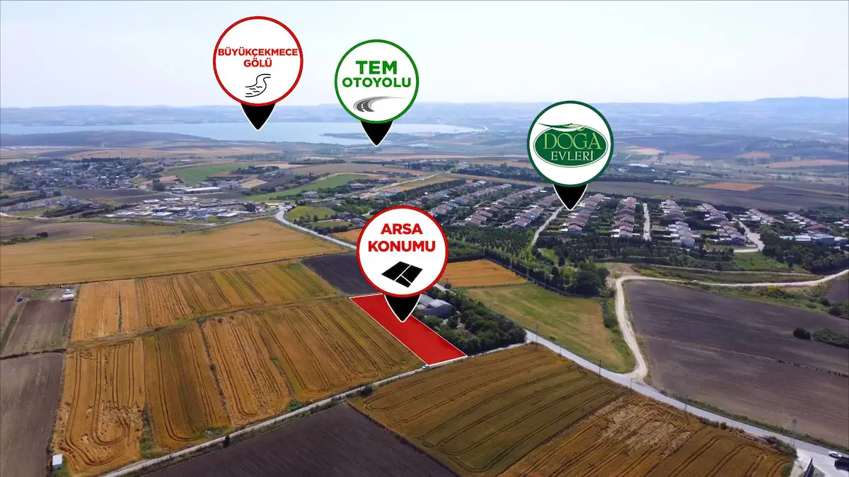 B. ÇEKMECE KARAAĞAÇ TA FIRSAT VILLA ARSALARI 16000M2