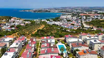 DİDİM MAVİŞEHİR SEFA KENT’TE SATILIK EŞYALI 4+1 TRİPLEKS VİLLA | SİTE HAVUZU & DENİZ MANZARASI