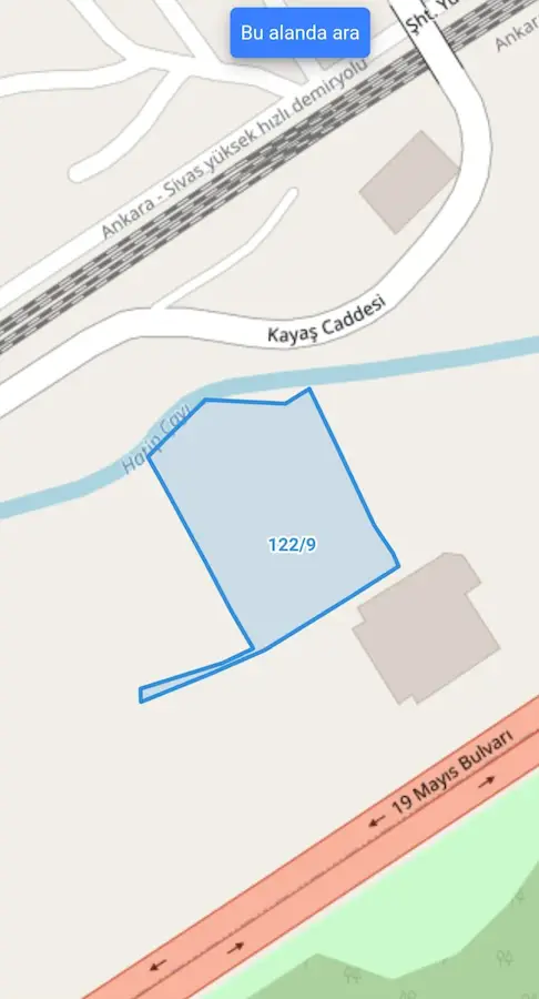 ANKARADA SAMSUN YOLU VE KAYAŞ CADDESİ ARASI 8.000M2 SATILIK TARLA