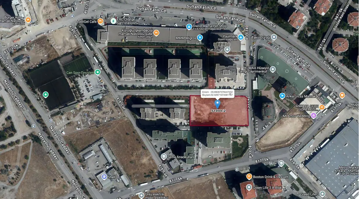 CENGİZHAN MAHALLESİNDE NATAVEGA YAKIN KONUT İMARLI SATILIK ARSA