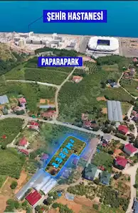 AKYAZI KONAK'TA DENİZ MANZARALI 4 KAT İMARLI DÜZ ARSA