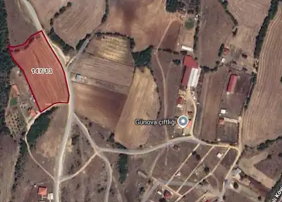 KIRKLARELİ VİZE EVRENLİ KÖYÜ'NDE 9.711,M² YATIRIMLIK SATILIK TARLA