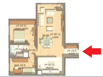 ÜMRANIYE ESENŞEHIR AĞAOĞLU ELTES GÜNEŞI 100M2 SATILIK 2+1 DAIRE