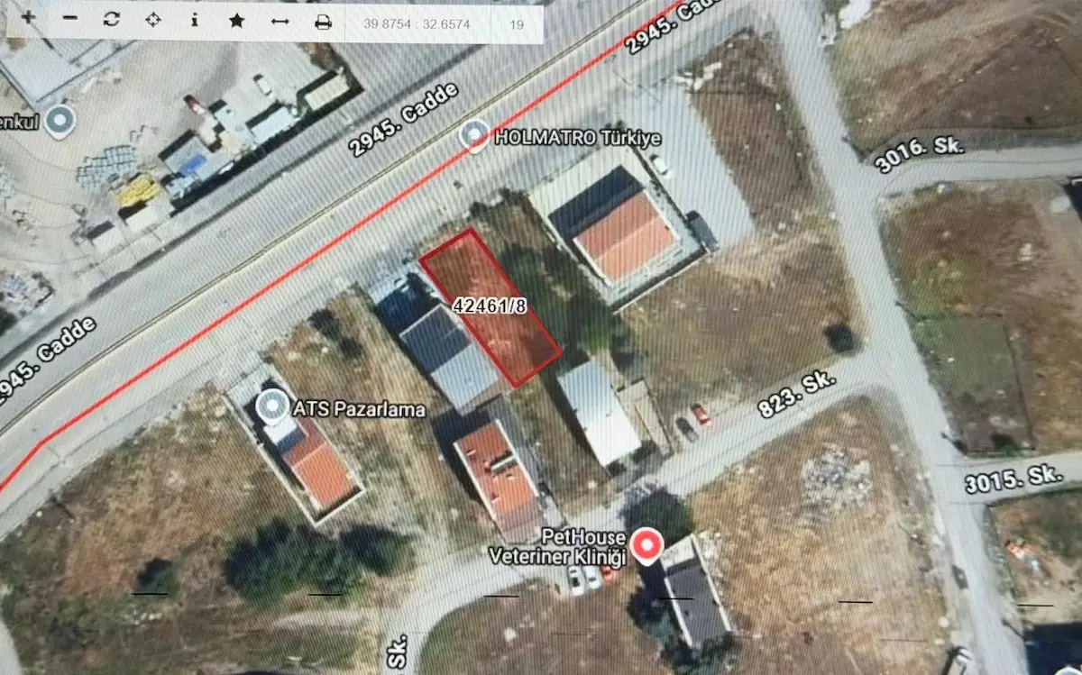 KONUTKENT VE YAŞAMKENT YOLUNA CEPHE TEK TAPU KUPON VİLLA ARSASI