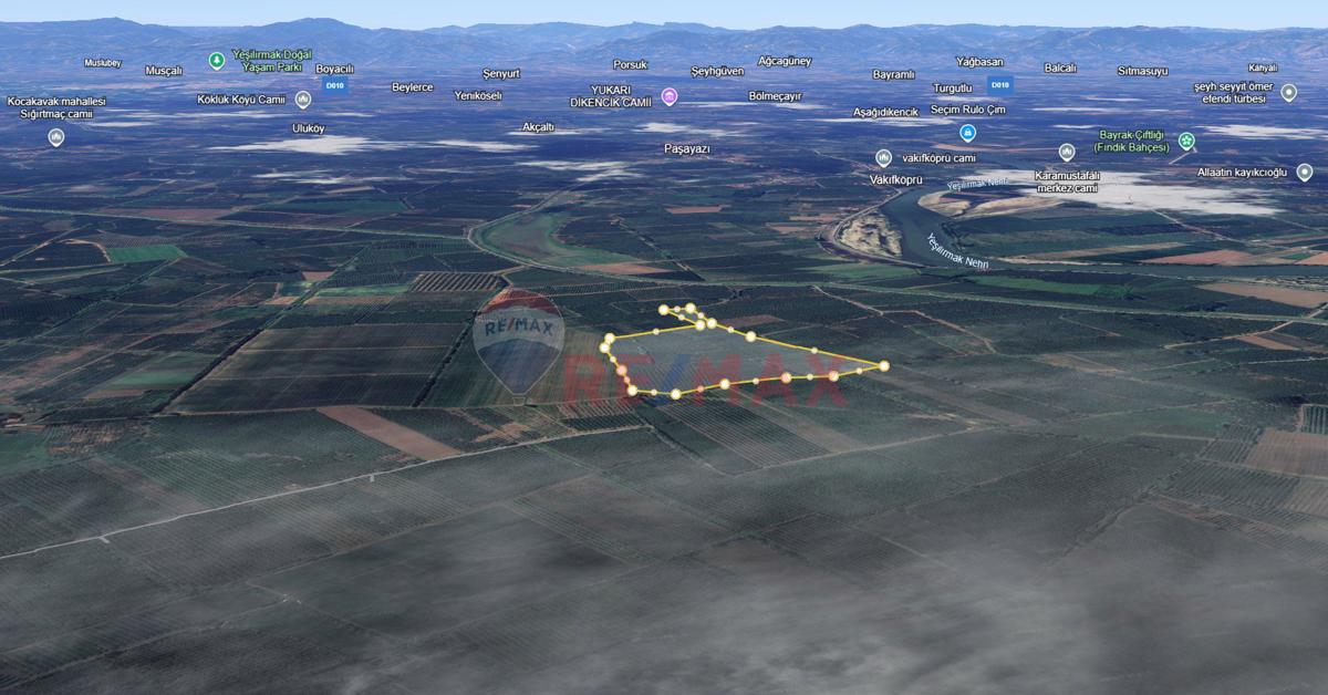 RE/MAX PARLA ALPER'DEN ÇARŞAMBA'DA EKİLİ FINDIK BAHÇESİ