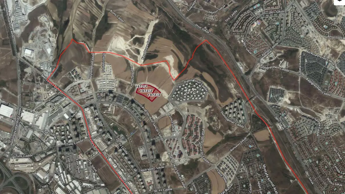 BAHÇEŞEHIR 2. KISIM’DA SATILIK ARSANIN 8.944 M²’LIK HISSESI, KAT KARŞILIĞI SÖZLEŞMESİ YAPILMIŞ 3