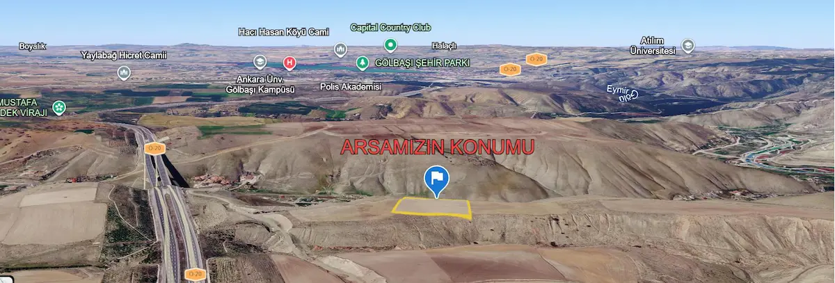 ÇANKAYA KARATAŞ’TA KONUT İMARLI HİSSELİ ARSA | ADA: 29596 PARSEL: 3