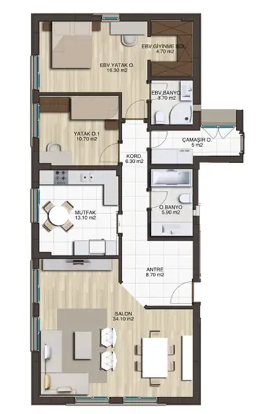 ATAŞEHİR INLIFE DA KATTA TEK | HAVUZ MANZARALI 2.5+1 SATILIK 2