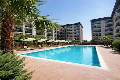 TORBALI YEDİEYLÜL MAH SATILIK HAVUZ CEPHE 1+1 ARA KAT LÜKS DAİRE