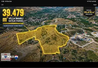 GÜNDÜZDEY DE 40 DÖNÜM TOKI İMAR SINIRINDA (BİR KISMİ İMARLI) MÜSTAKİL PARSEL