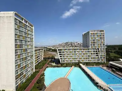 SANCAKTEPE TEKNİK YAPI EVORA PARK 3+1 HAVUZ MANZARA GÜNEY CEPHE